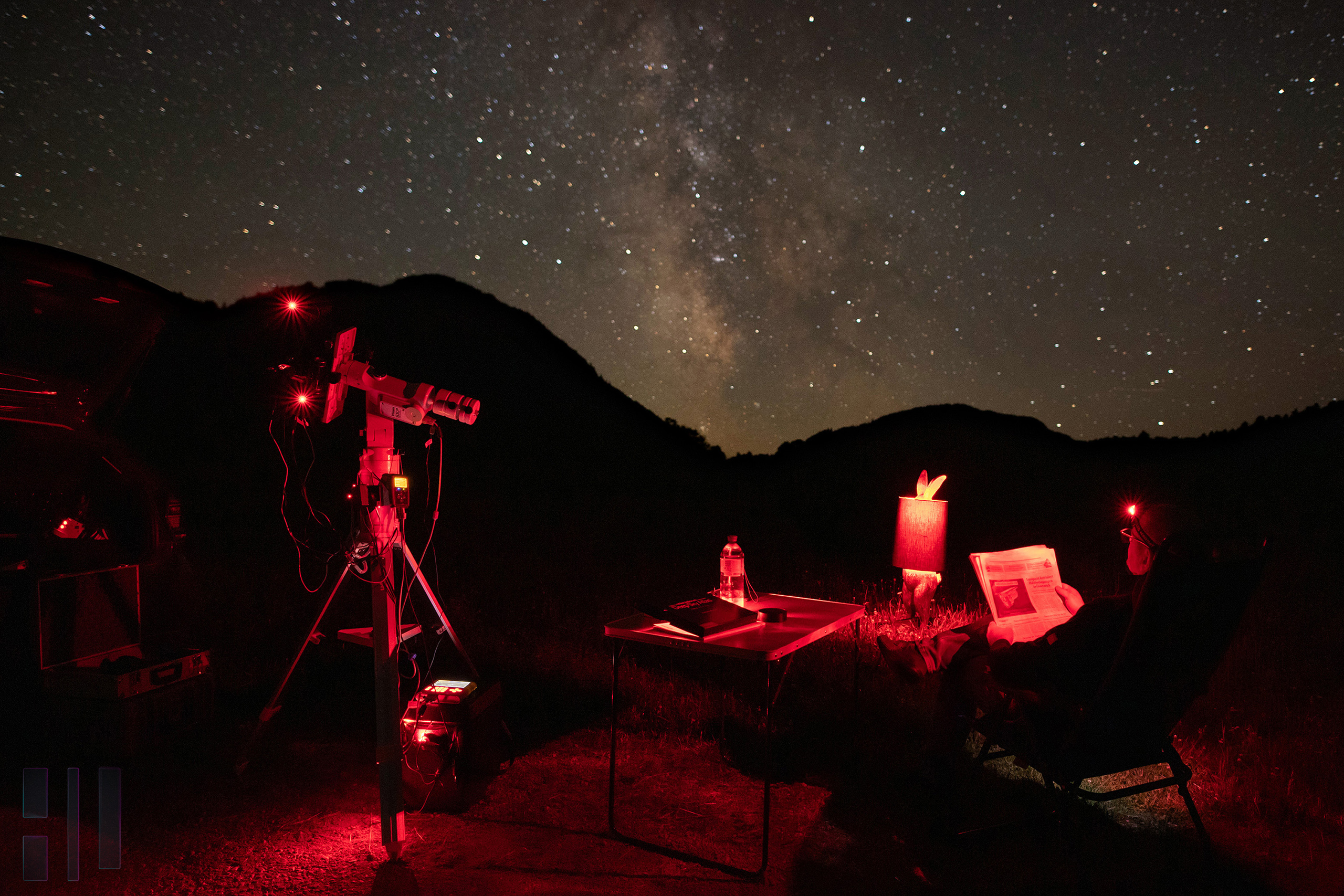 Amateur astronomers Living room